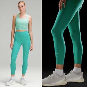 🆕️ Lululemon Fast and Free High Rise Tights in Kelly Green